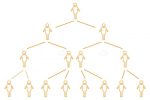 Organisation Chart with Abstract People